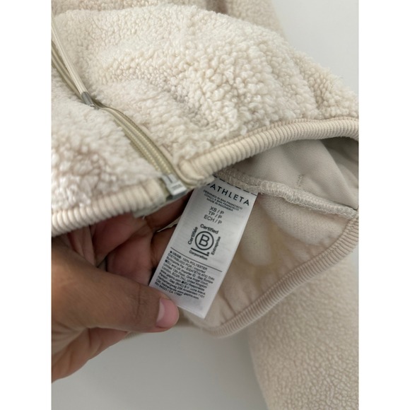 Athleta Women's In The Clouds Bone Full Zip Jacket Size Extra Small FA25 - Picture 5 of 6